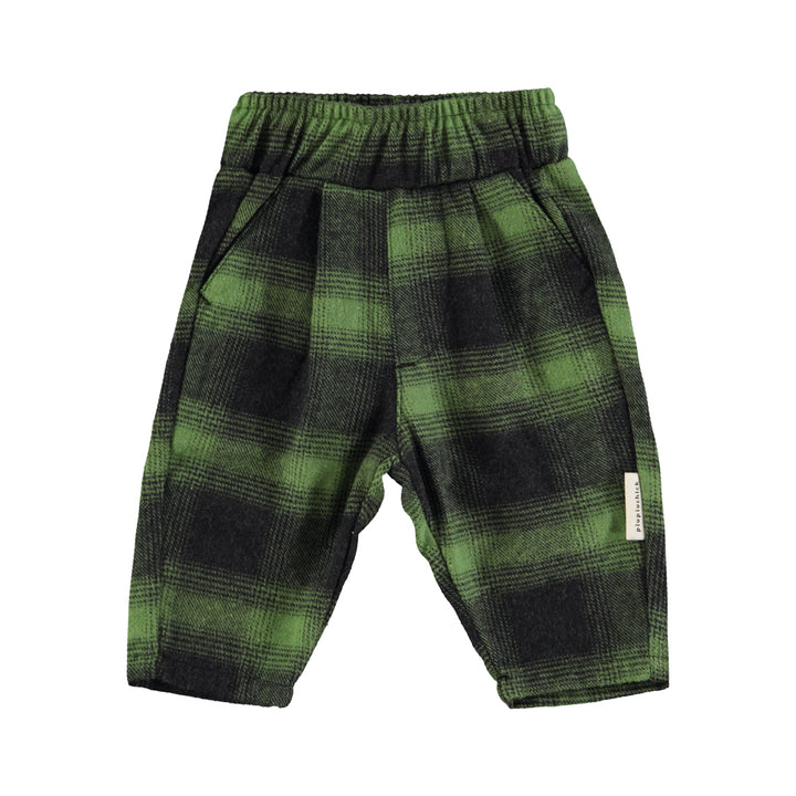 Broek Baby Checkered Flannel Green / Black