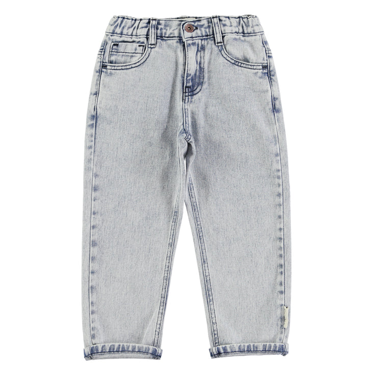 Jeans Broek Washed Light Blue Denim