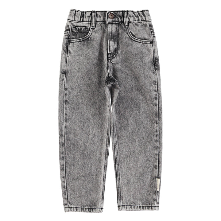 Jeans Broek Unisex Washed Grey Denim