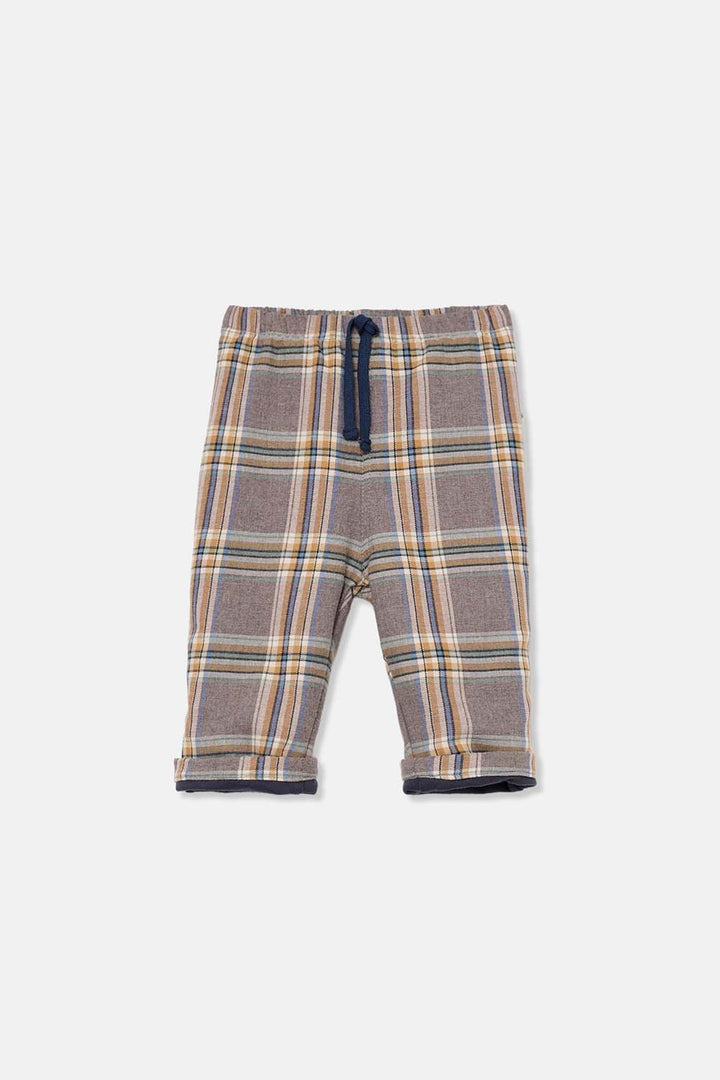 Broek Carlo Plaid Recycled Grey
