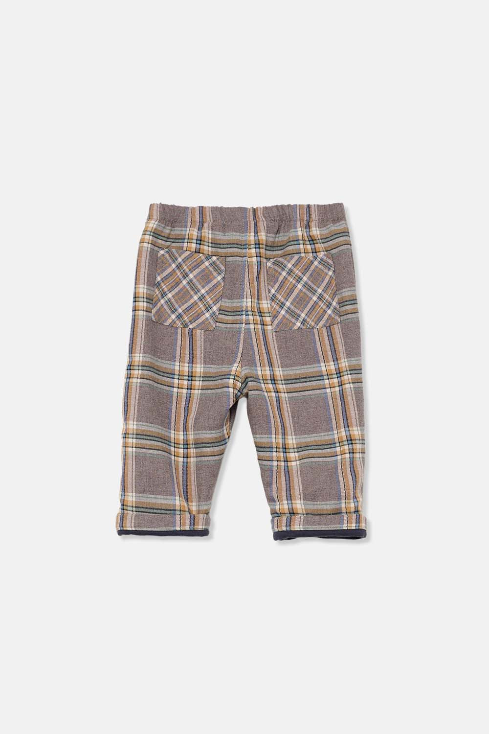 Broek Carlo Plaid Recycled Grey