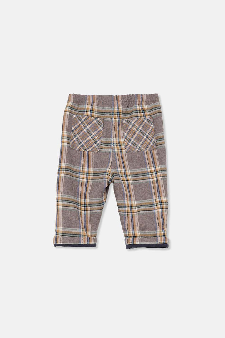 Broek Carlo Plaid Recycled Grey