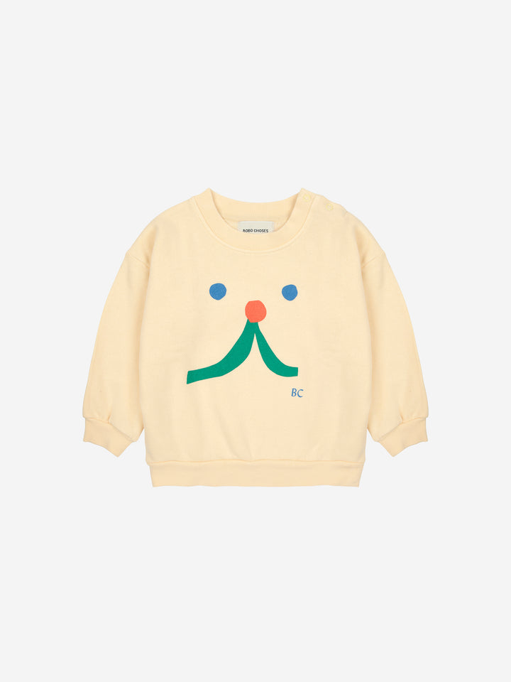 Sweater Baby Funny Face Light Yellow