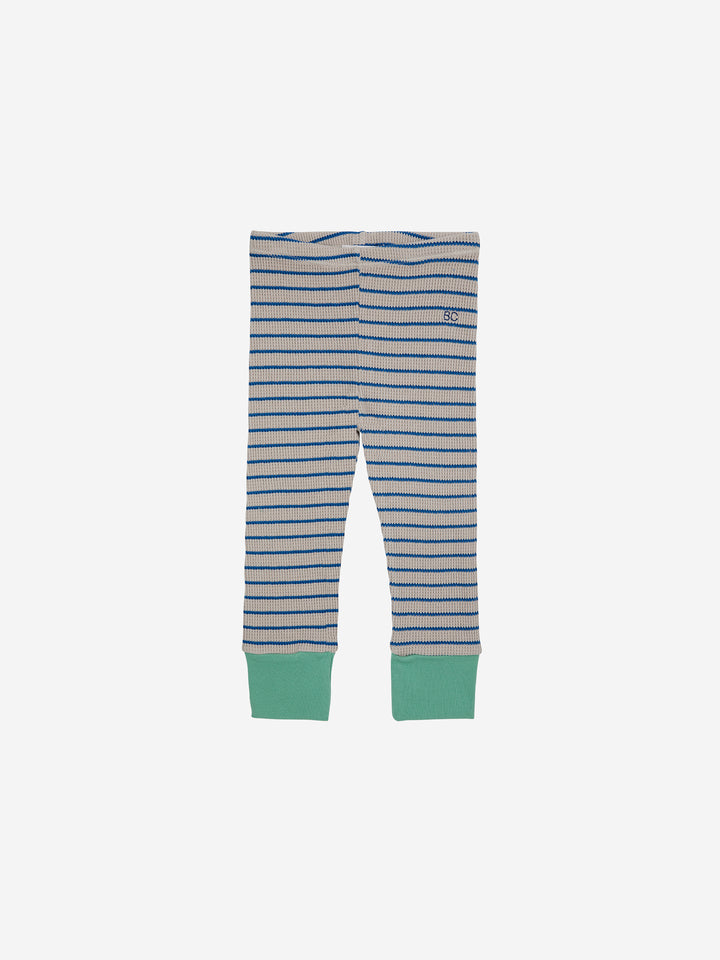 Legging Baby Waffle Stripes Blue