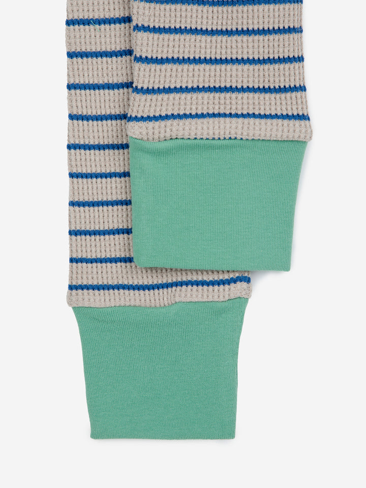 Legging Baby Waffle Stripes Blue