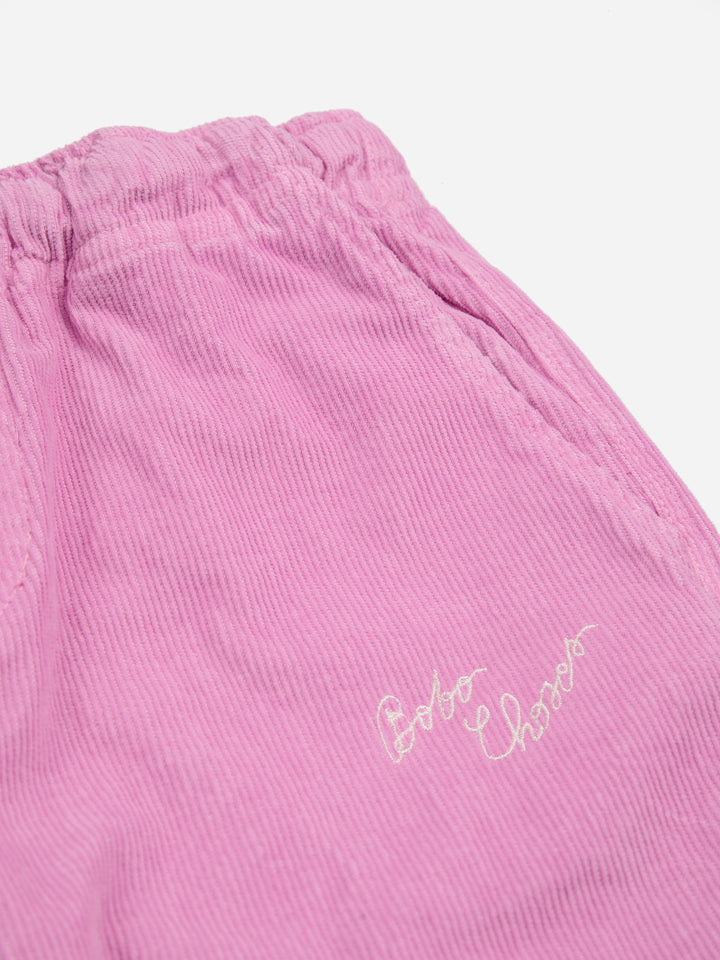 Broek Bobo Choses Straight Corduroy Pink