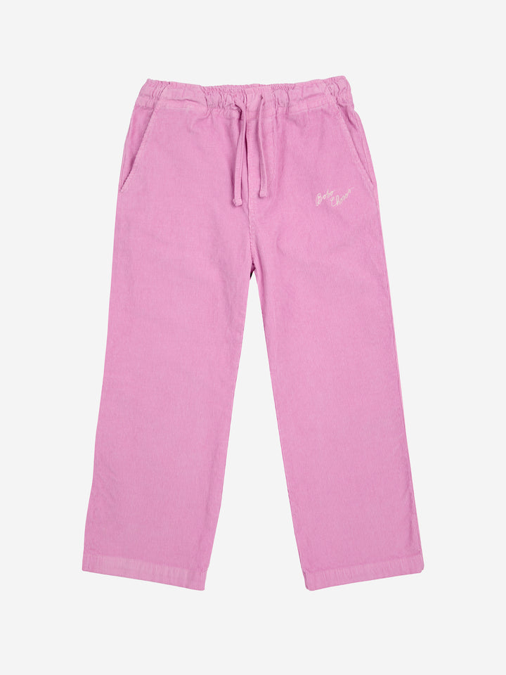 Broek Bobo Choses Straight Corduroy Pink