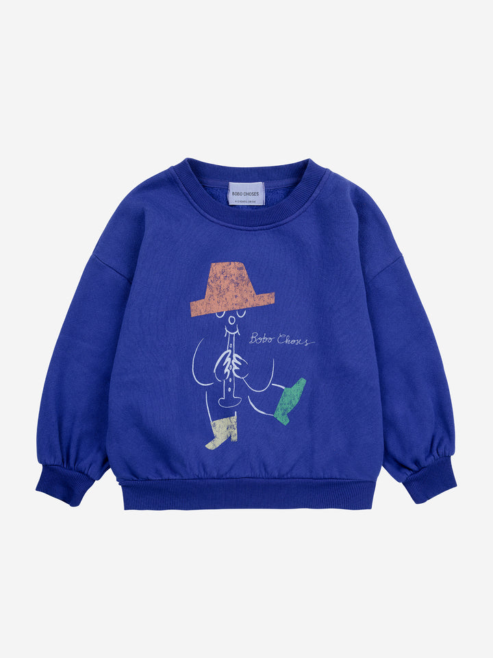 Sweater Magic Flute Player Blue