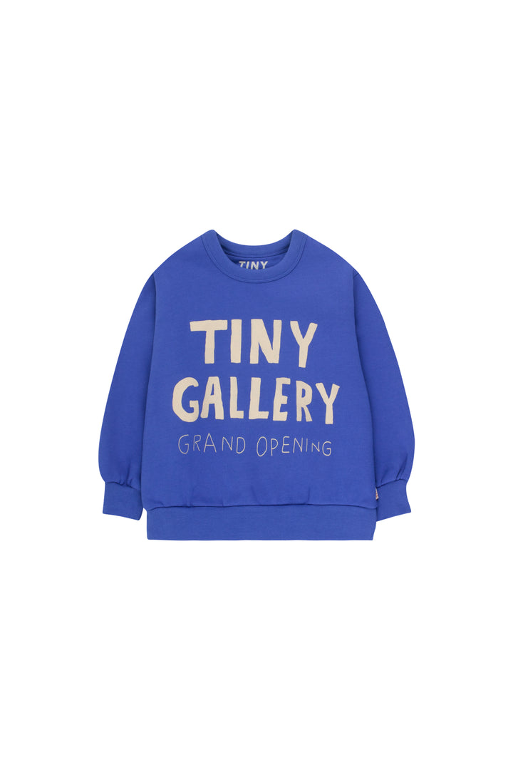 Tiny Cottons Sweater Tiny Gallery in ultramarijnblauw met grafische print