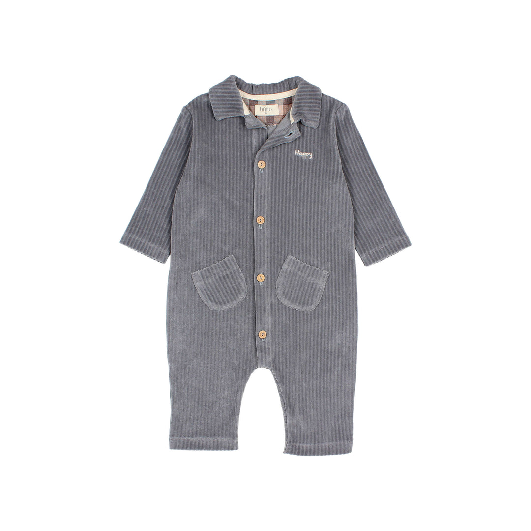 Buho - Jumpsuit Baby Velvet | Elephant