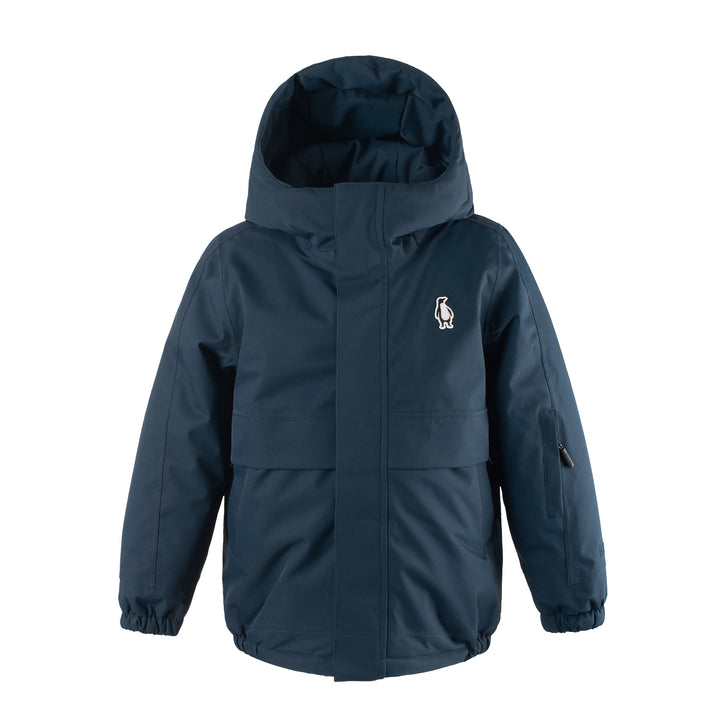 Gosoaky sportieve regenjas Smooth Lion in True Blue, medium gewatteerd, waterdicht en ademend, perfect voor actieve kinderen