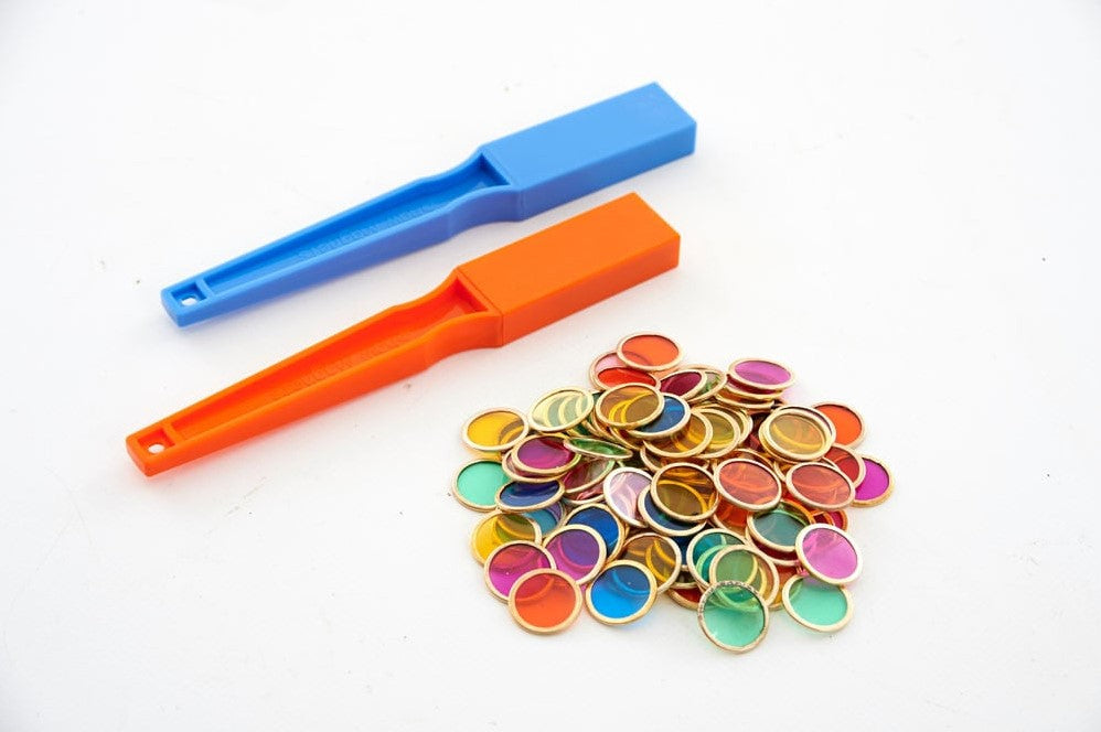 Magnetische Staven met 100 Mag Tel Chips (2stuks)