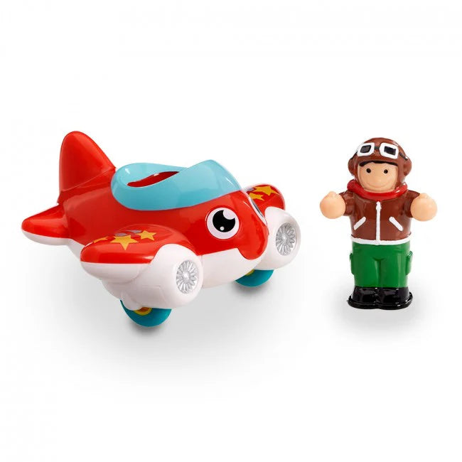 WOW Toys - Speelgoedvliegtuig Piper Jet Plane | Vliegtuig voor Peuters