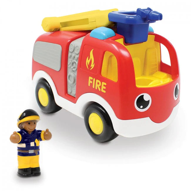 WOW Toys - Speelgoedauto Ernie Fire Engine | Brandweerauto voor Peuters