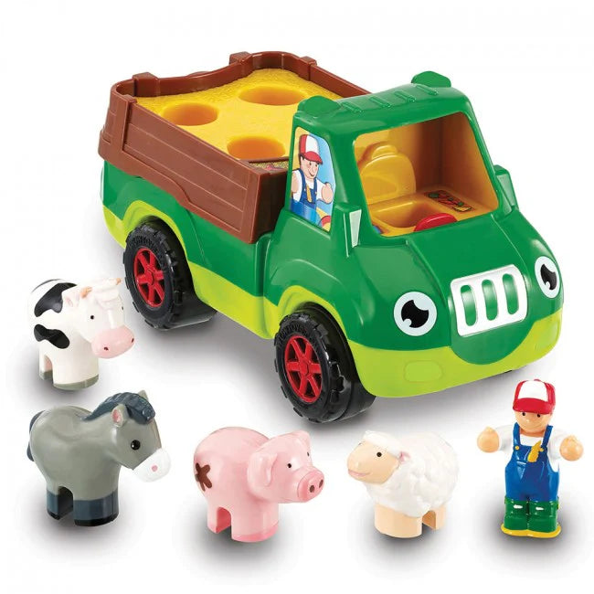 WOW Toys - Speelgoedauto Freddie Farm Truck | Boerderijtruck voor Peuters