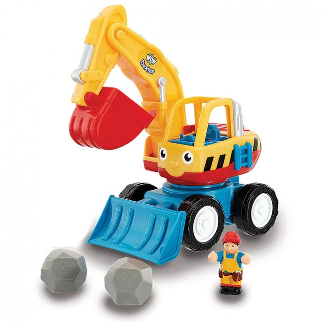 WOW Toys - Speelgoedkraan Dexter The Digger | Graafmachine Speelset voor Peuters