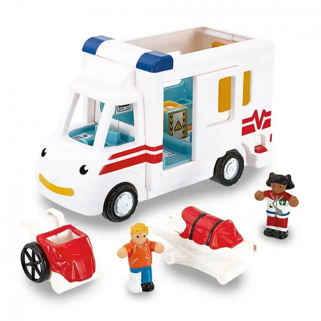 WOW Toys - Speelgoedambulance Robin’s Medical Rescue | Ambulance Speelset voor Peuters