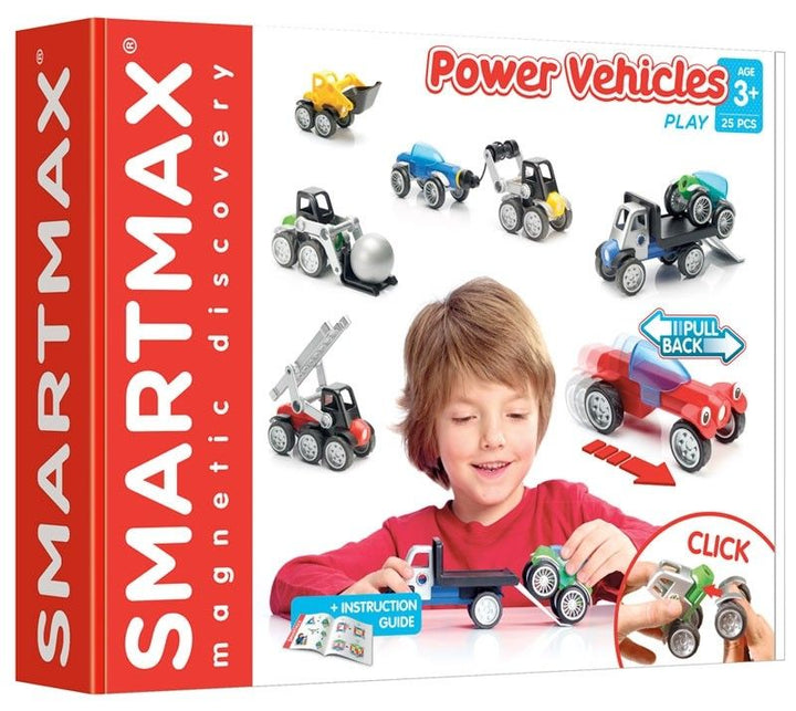 SmartMax - Magnetische Power Vehicles Mix | Bouwset voor Voertuigen