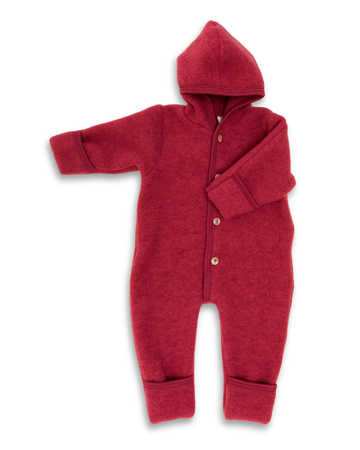 Engel - Fleece Onesie Overall Met Kap | Jasper Melange
