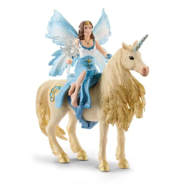 Schleich - Speelfiguur Eyela op Gouden Eenhoorn | BAYALA® Avonturen