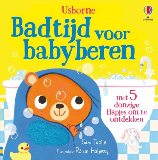 Usborne - Boek Badtijd Voor Babyberen | Interactief Boekje