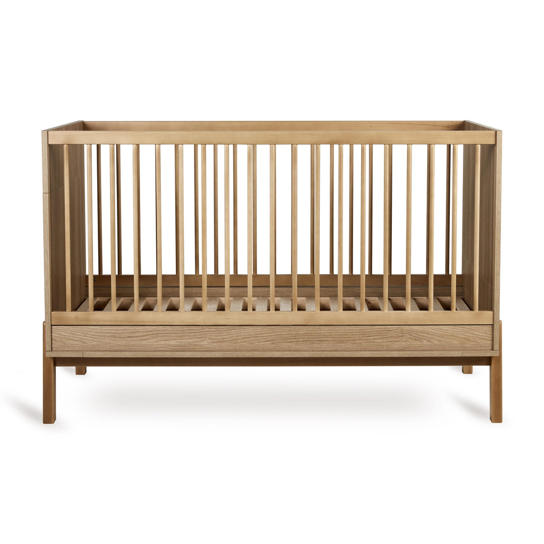 Quax Ashi Bed 70x140 cm in Honey Ash, verstelbare bodem en omvormbaar tot junior bed, ideaal voor groei en zelfstandigheid