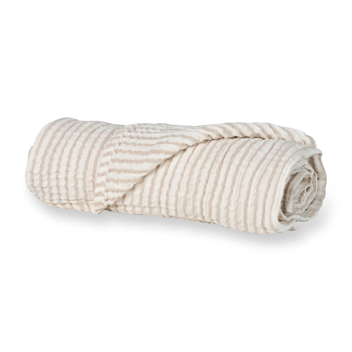 Quax Tetradoek Natural XL Stripes van 100% katoen, ideaal voor babyverzorging