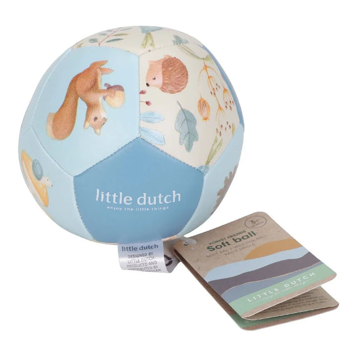 Little Dutch zachte bal Forest Friends, kleurrijk ontwerp, perfect voor baby’s vanaf 3 maanden