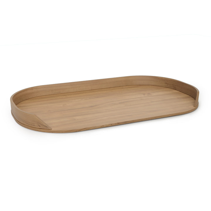 Kas Kopenhagen opzetstuk voor commode Kai in Veneer Oak met eikenhouten poten, geschikt voor kinderen tot 12 maanden/11 kg.