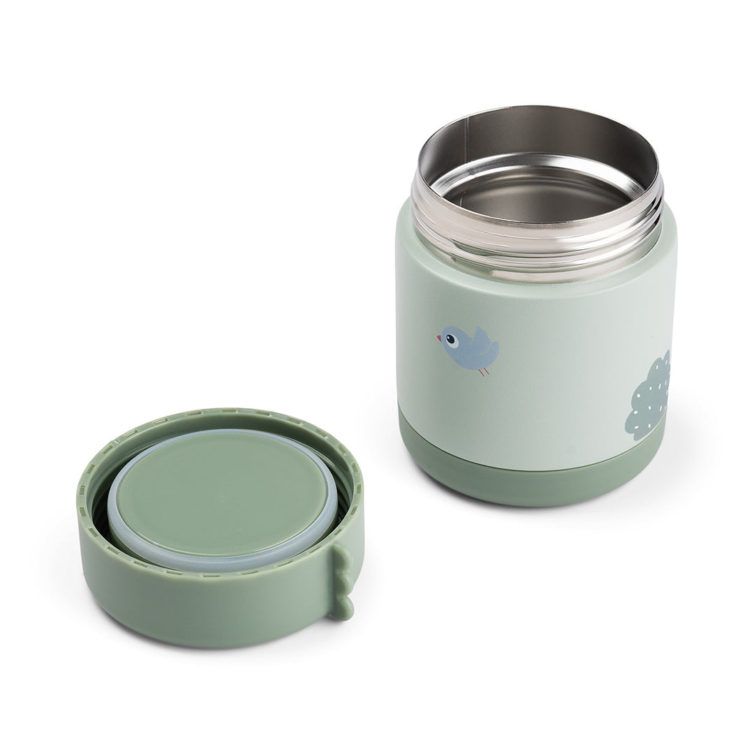 Done by Deer voedselpotje 300 ml in groen met dierenprint