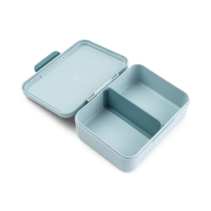 Lunchbox Done by Deer in blauw met verdeler en dierenvriendjes
