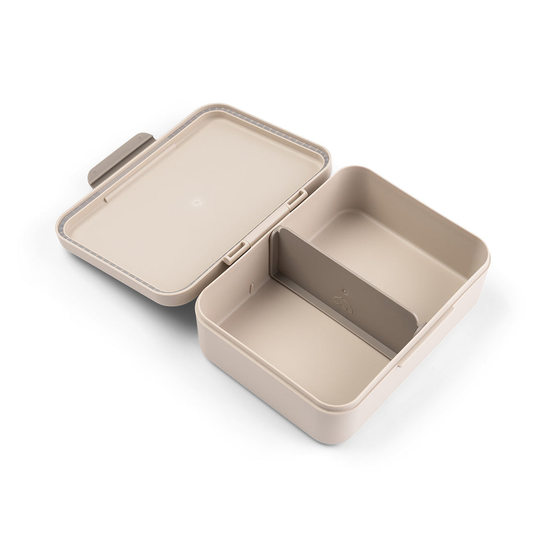 Lunchbox Done by Deer zandkleur met verdeler en dierenvriendjes