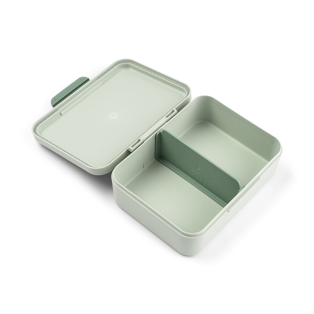Lunchbox Done by Deer groen met verdeler en dierenvriendjes