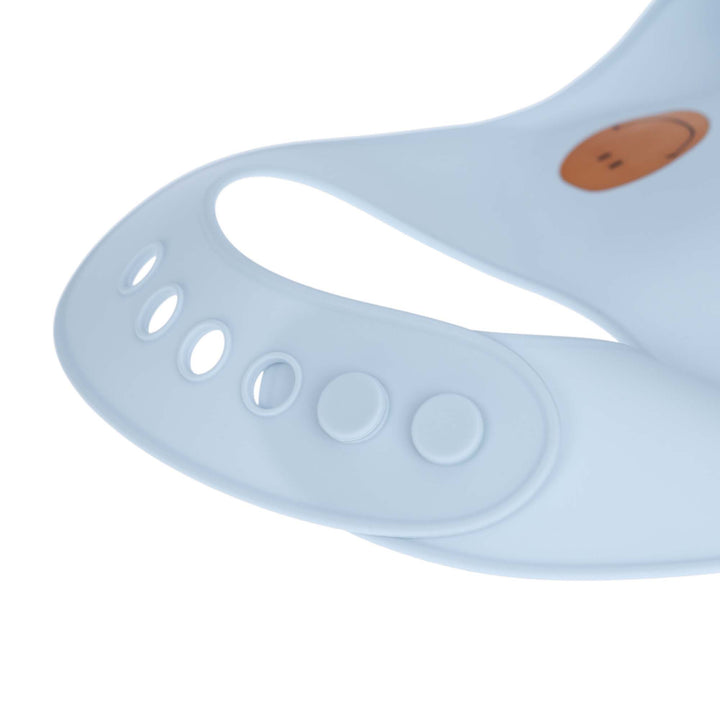 Lassig Siliconen Slab Happy Rascals Smile in Sky Blue met opvangzak