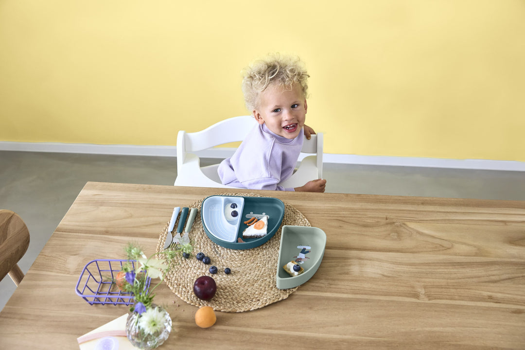 Lässig - Kinderbestek met siliconen handvat Tiny Team | Dog