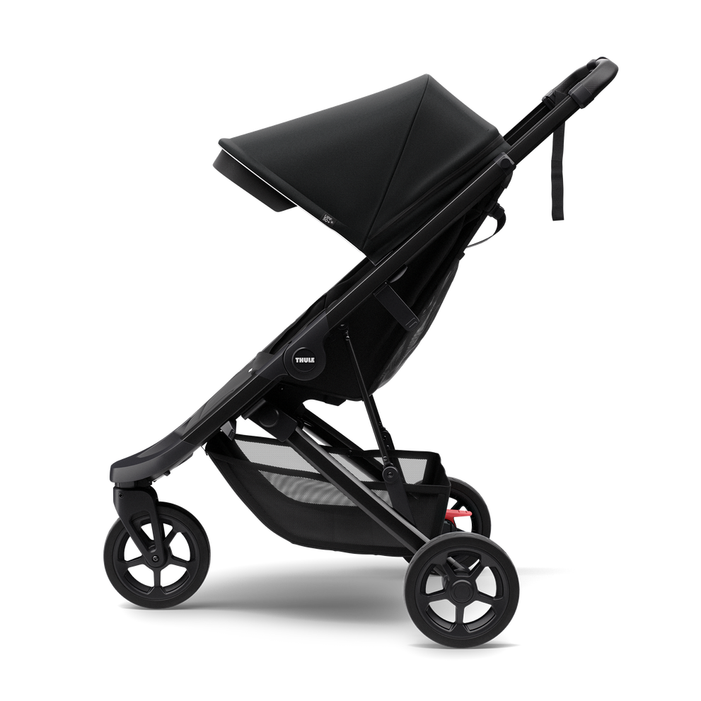 Thule Spring Buggy - Black on Black, lichtgewicht en eenvoudig opvouwbaar