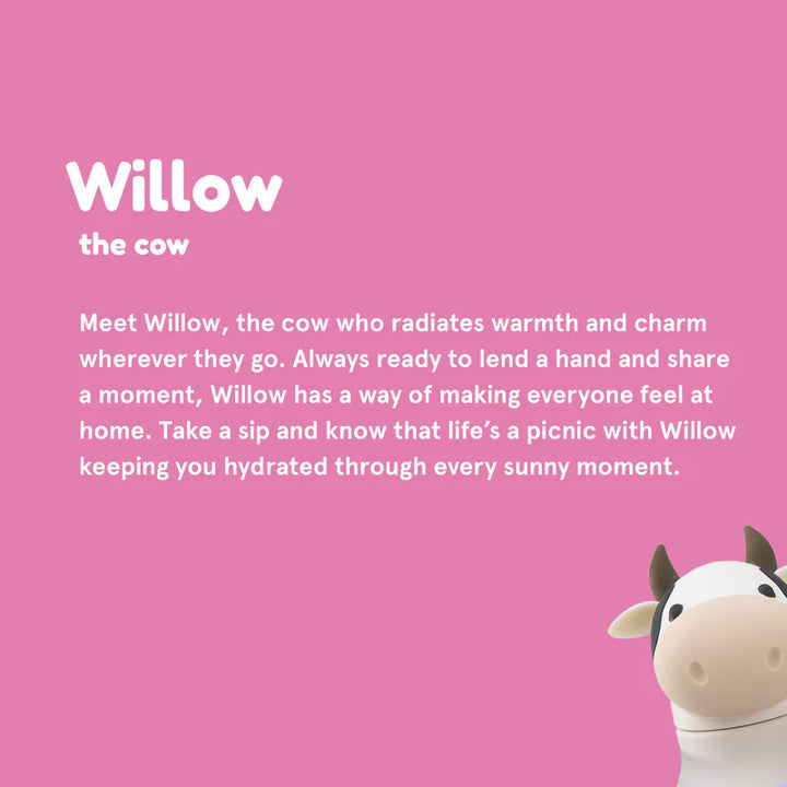 Asobu – Drinkfles Bestie Animal Cow Willow | 475ml