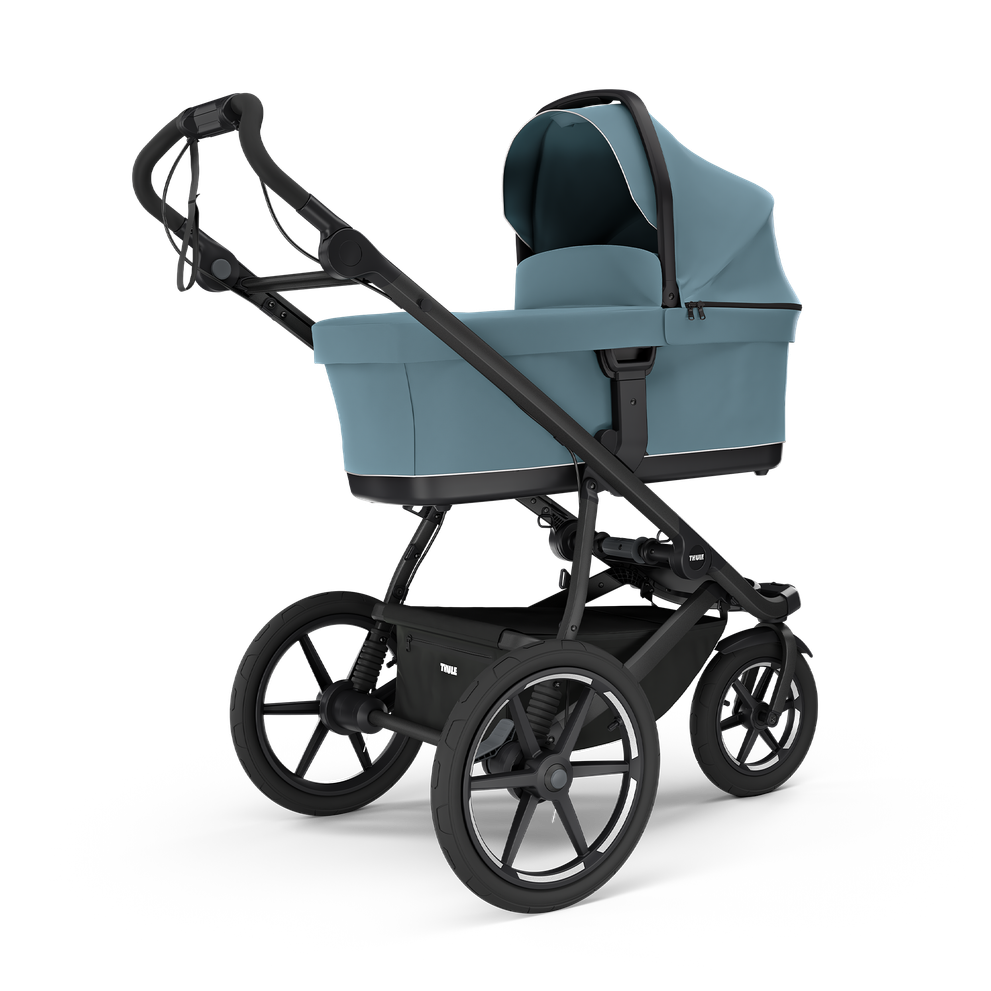 Thule Urban Glide 3 buggy in mid blue met grote wielen en comfortabele zitje