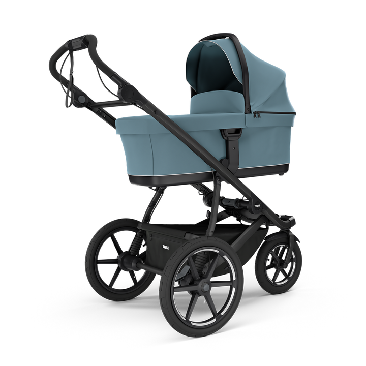 Thule Urban Glide 3 buggy in mid blue met grote wielen en comfortabele zitje