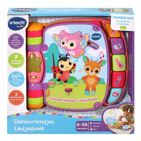 Vtech - Liedjesboek Dierenvriendjes | Roze