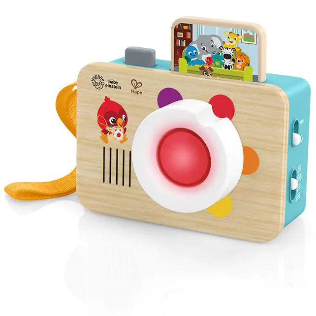 Hape houten speelgoedcamera Learning Lens met licht en geluid