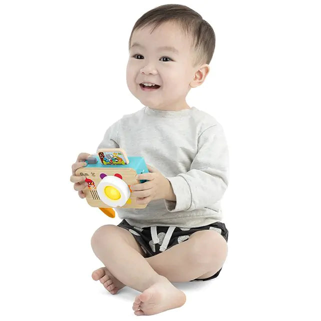 Hape houten speelgoedcamera Learning Lens met licht en geluid