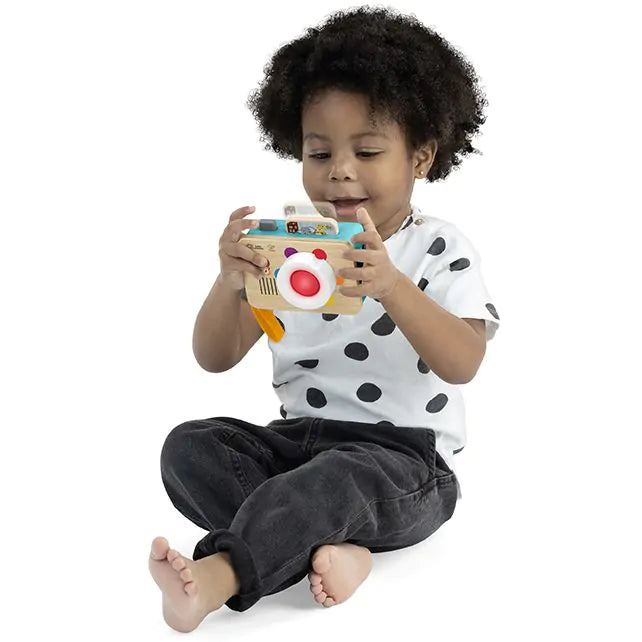 Hape houten speelgoedcamera Learning Lens met licht en geluid