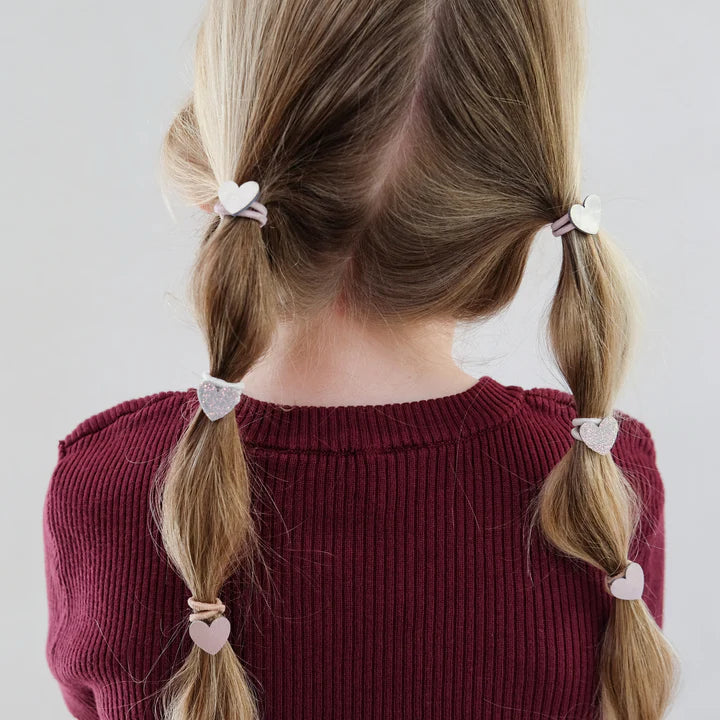 Mimi & Lula - Haarelastiekjes Glitter Hartjes