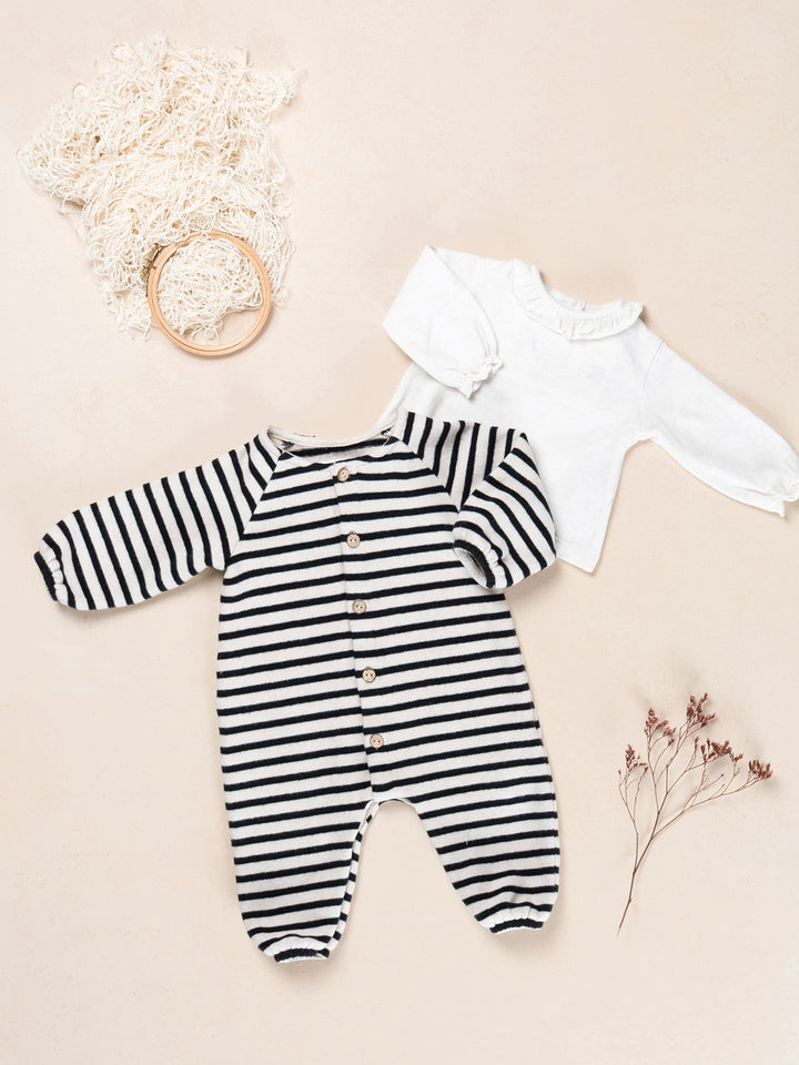 Play Up - Striped Flamé Jersey Jumpsuit Cocoon