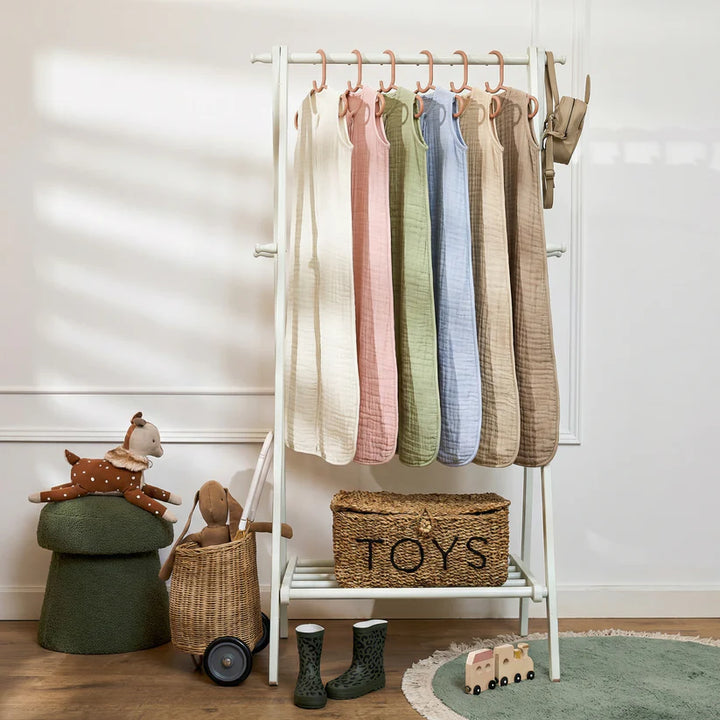 B-Boo - Slaapzak Hydrofiel Ongevoerd 110 cm | Soft Olive