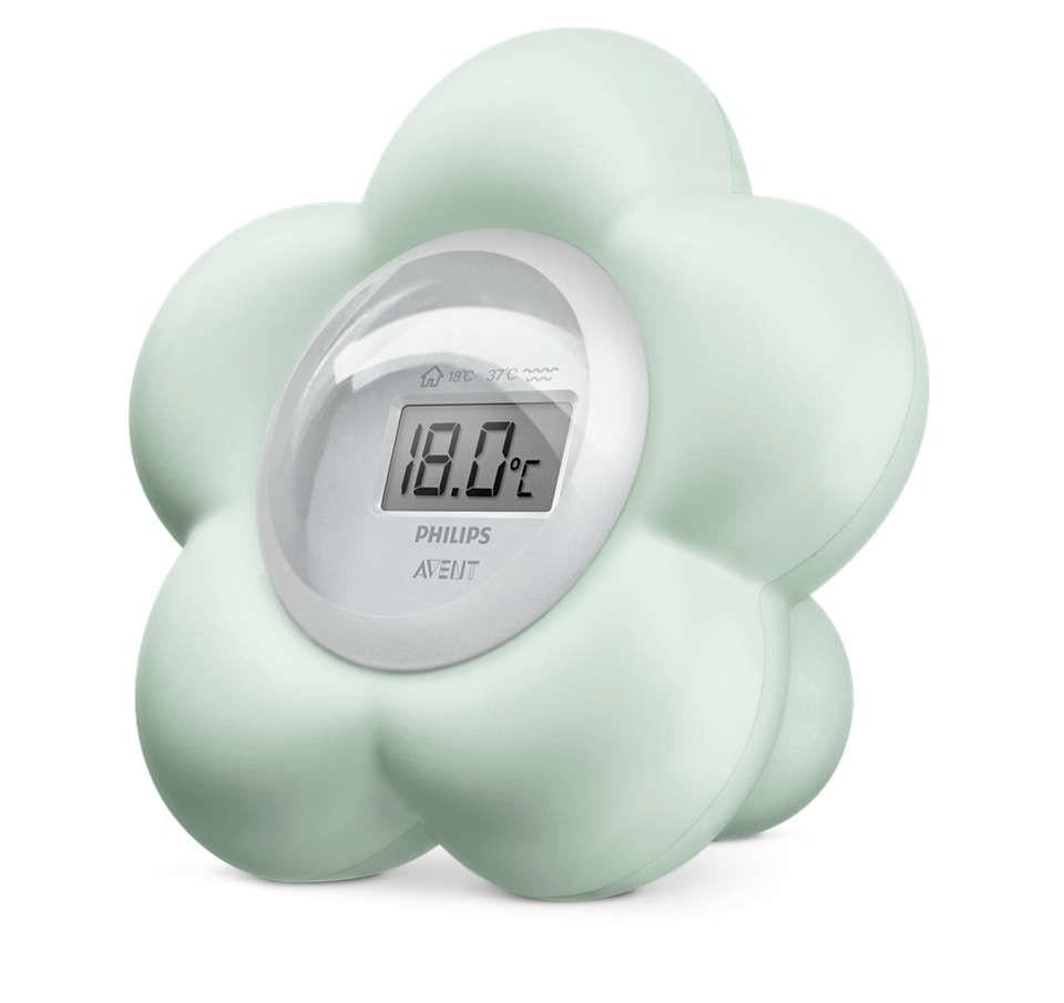 Avent Digitale Badthermometer in Bloem Munt-ontwerp voor nauwkeurige meting van water- en kamertemperatuur