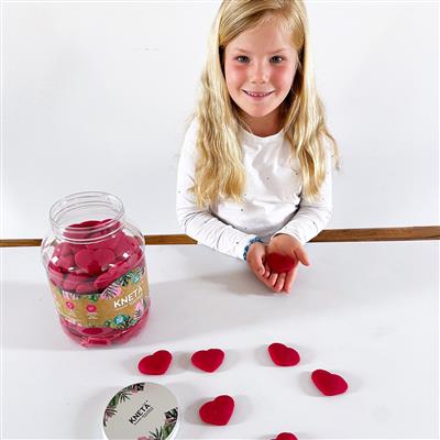 Kneta - Speelklei Vegan Hartvormig | Roze