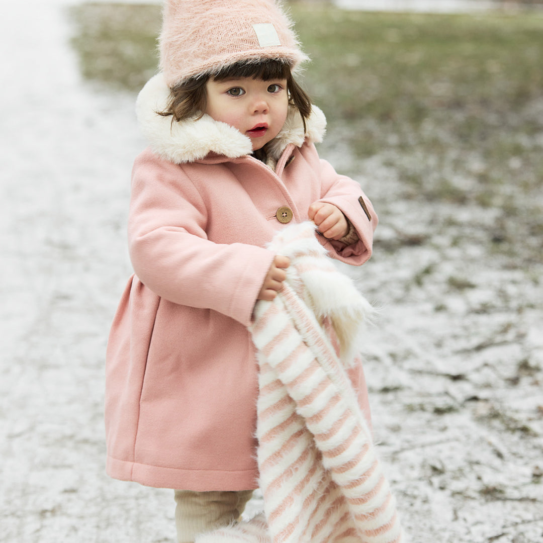 Elodie Details - Furry Knit Deken | Faded Rose