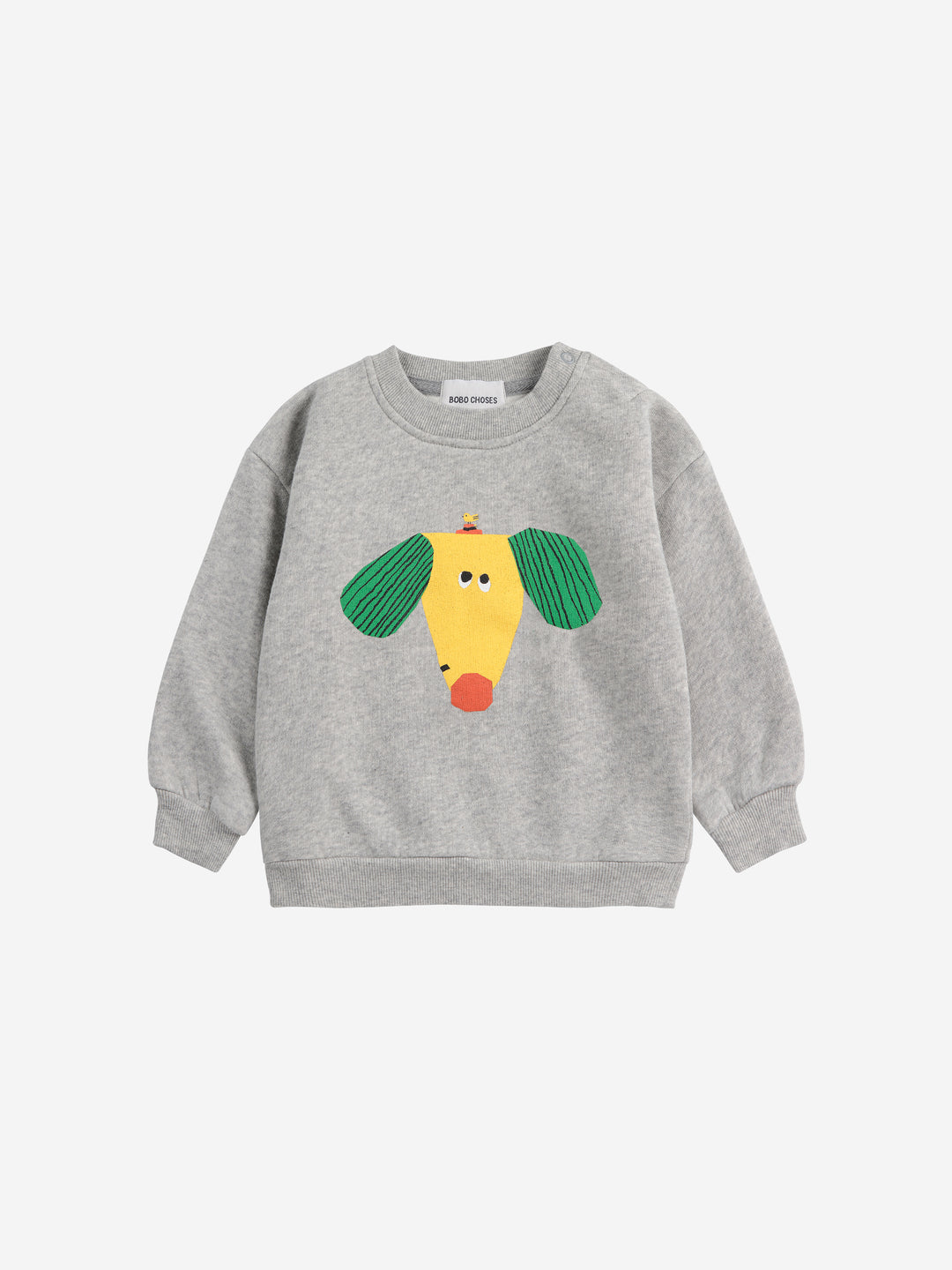 Sweater Baby Happy Dog Heather Grey